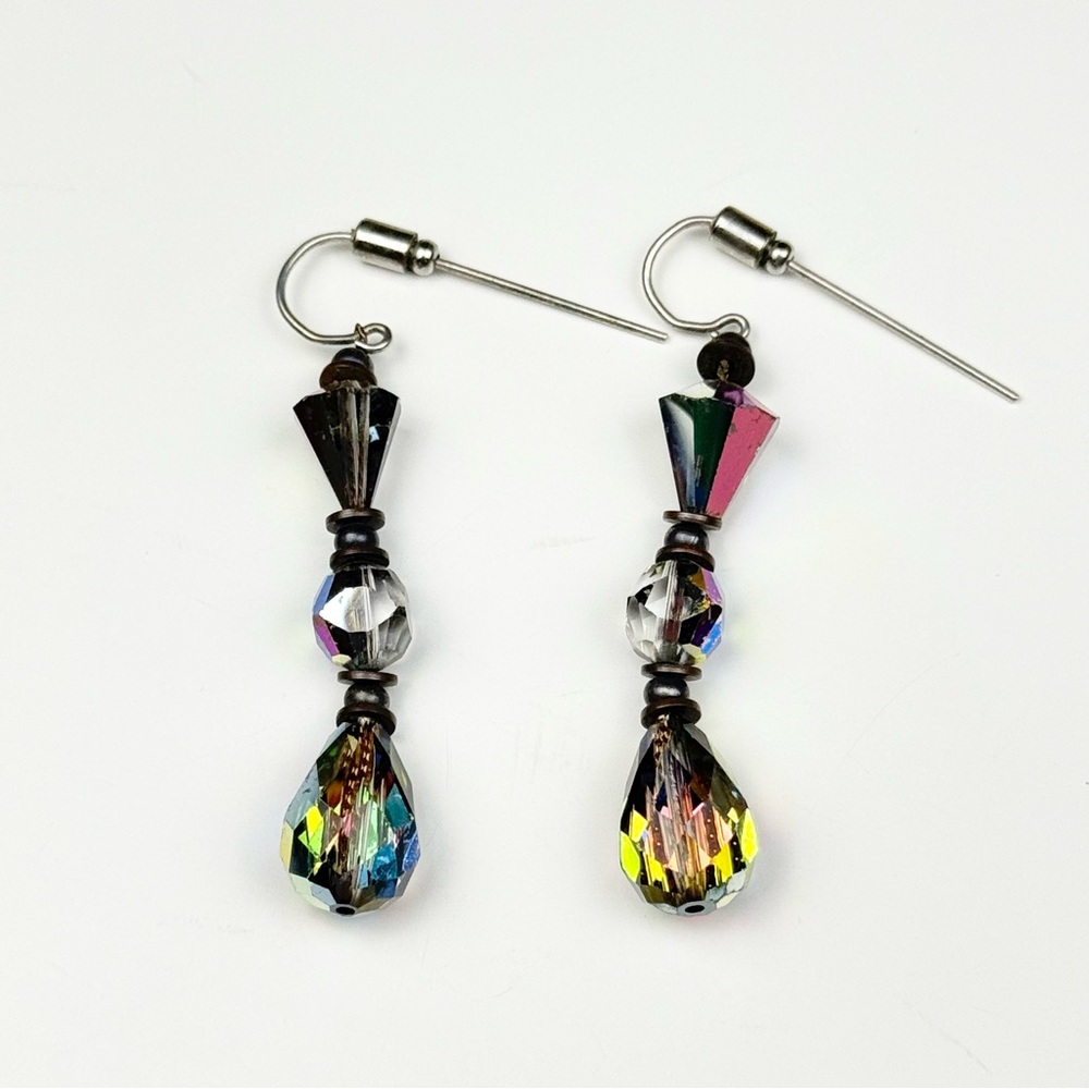 AB Crystal Dangling Earrings